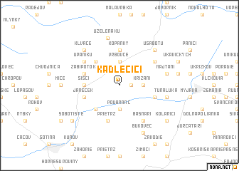 map of Kadlečíci