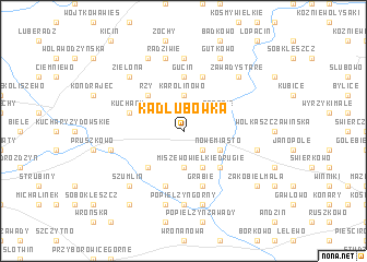 map of Kadłubówka