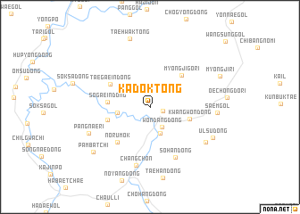 map of Kadŏk-tong