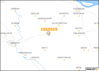 map of Kadomka