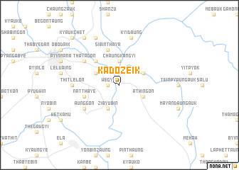 map of Kadozeik