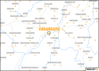 map of Kadu-agung