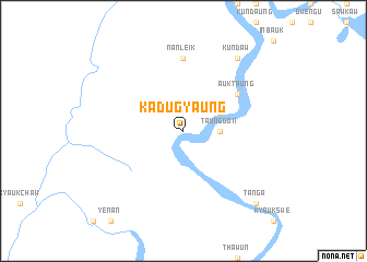 map of Kadugyaung