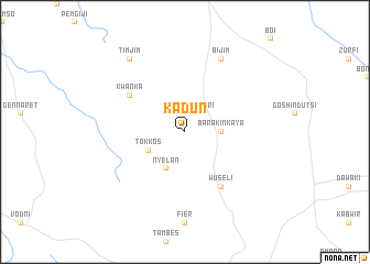 map of Kadun