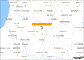 map of Kadupandak