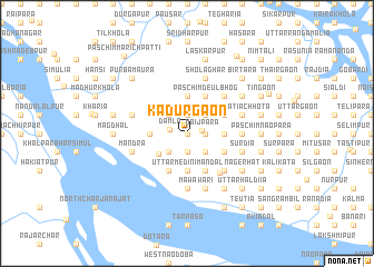 map of Kādurgaon