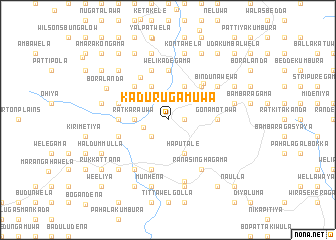 map of Kadurugamuwa