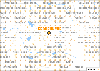 map of Kaduruwewa
