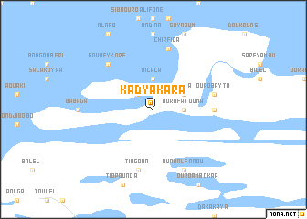 map of Kadya Kara