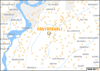 map of Kadyanewāli