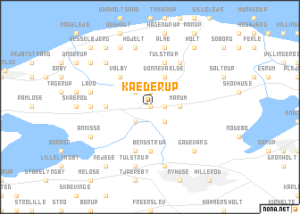 map of Kæderup