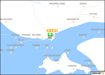 map of Kaédi