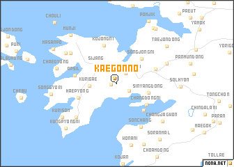 map of Kaegŏnnŏ