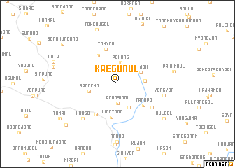 map of Kaegŭnŭl