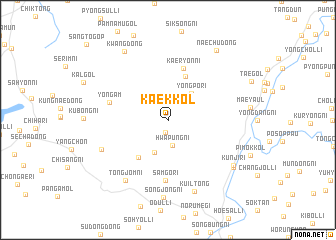 map of Kaek-kol