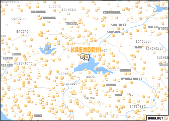 map of Kaemŏ-ri