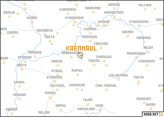 map of Kaen-maŭl