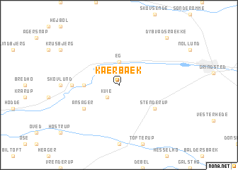 map of Kærbæk