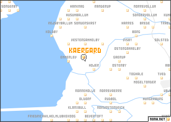 map of Kærgård