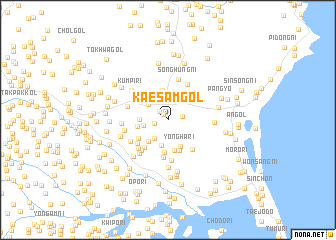 map of Kaesam-gol