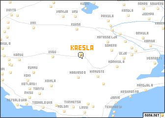 map of Käesla