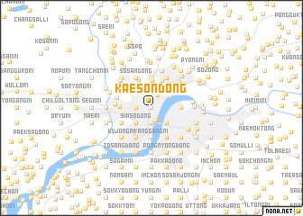 map of Kaesŏn-dong