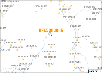 map of Kaesŏn-dong
