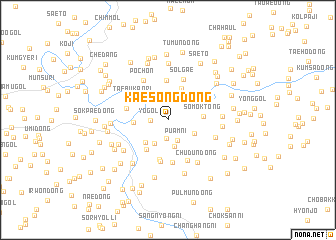 map of Kaesong-dong
