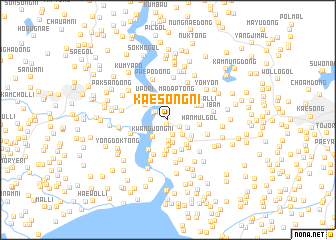 map of Kaesŏng-ni