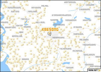 map of Kaesŏng