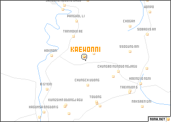 map of Kaewŏn-ni