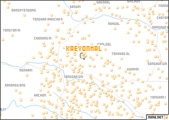 map of Kaeyŏnmal