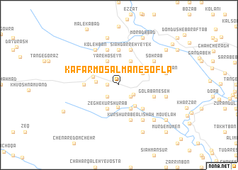 map of Kāfar Mosalmān-e Soflá