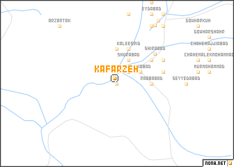 map of Kafārzeh