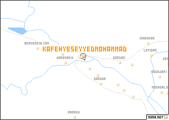 map of Kāfeh-ye Seyyed Moḩammad