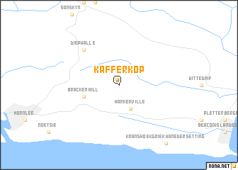 map of Kafferkop