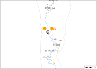 map of Kafiinge