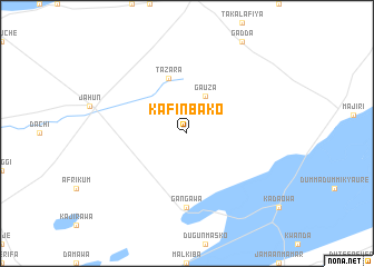 map of Kafin Bako