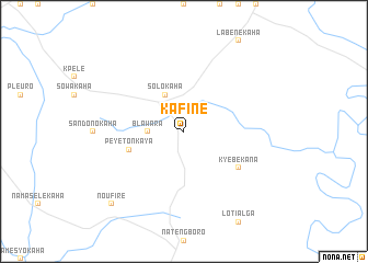 map of Kafiné