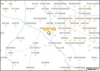 map of Kafiné