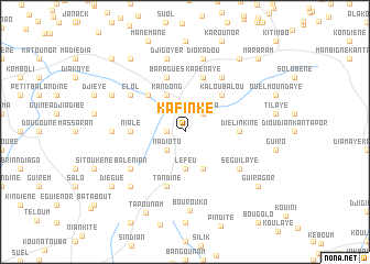 map of Kafinké