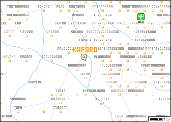 map of Kaforo