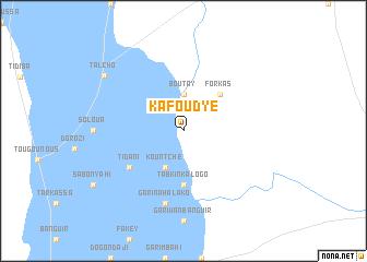 map of Kafoudyé