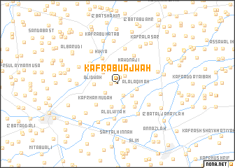 map of Kafr Abū ‘Ajwah