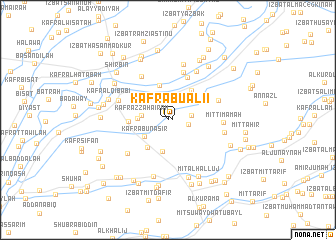 map of Kafr Abū ‘Alī