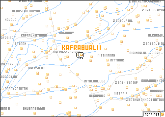 map of Kafr Abu `Ali