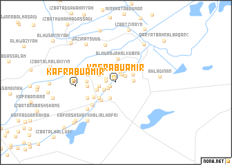 map of Kafr Abū ‘Āmir