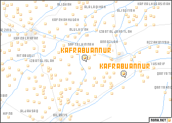 map of Kafr Abū an Nūr