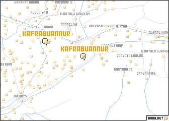 map of Kafr Abū an Nūr