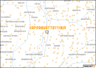 map of Kafr Abū aţ Ţayyibīn